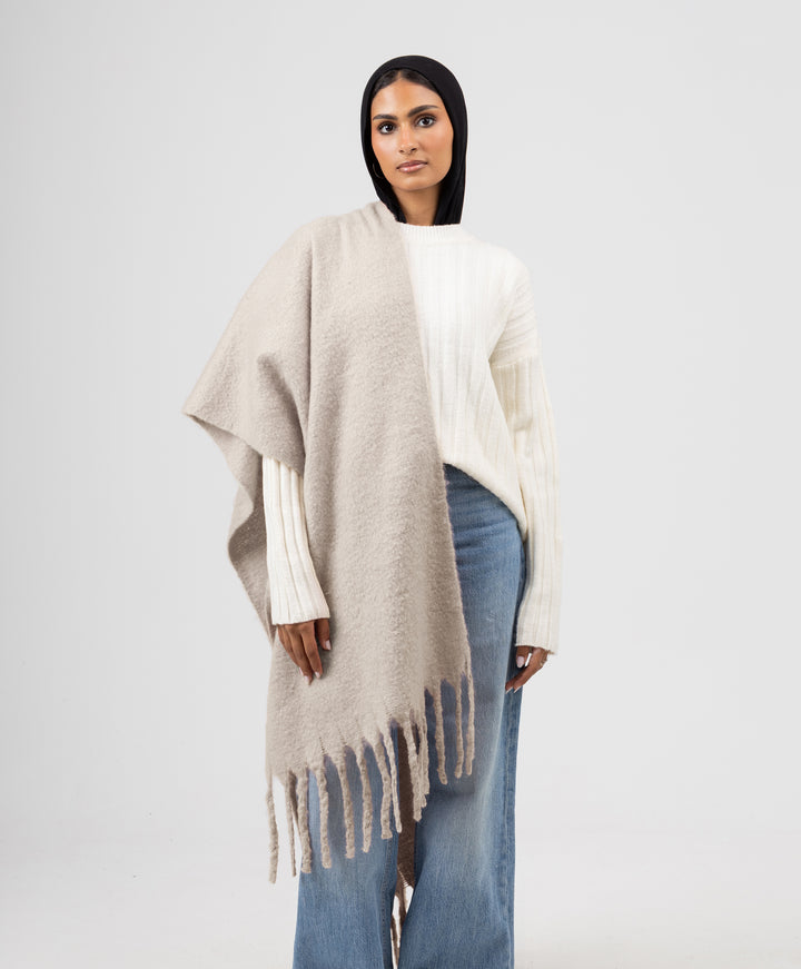 Essential Shawl-Linen Beige