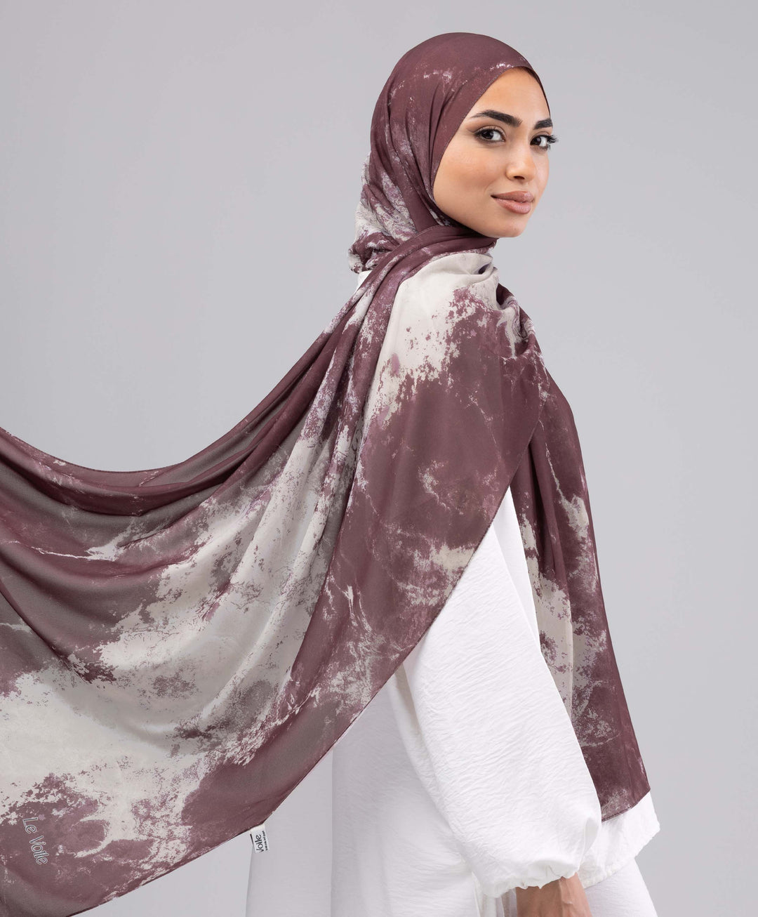 Cinnamon Rose Chiffon Scarf