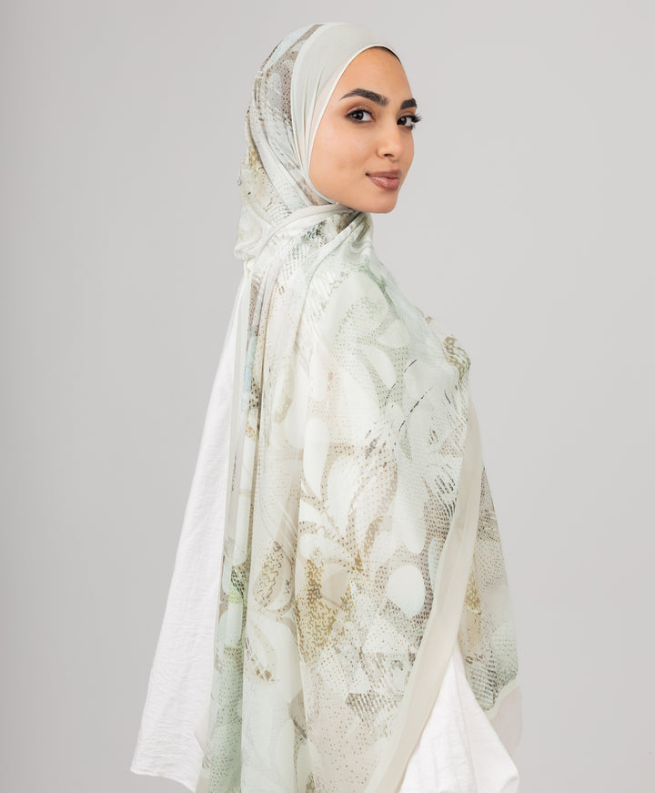 Flora Chiffon Scarf