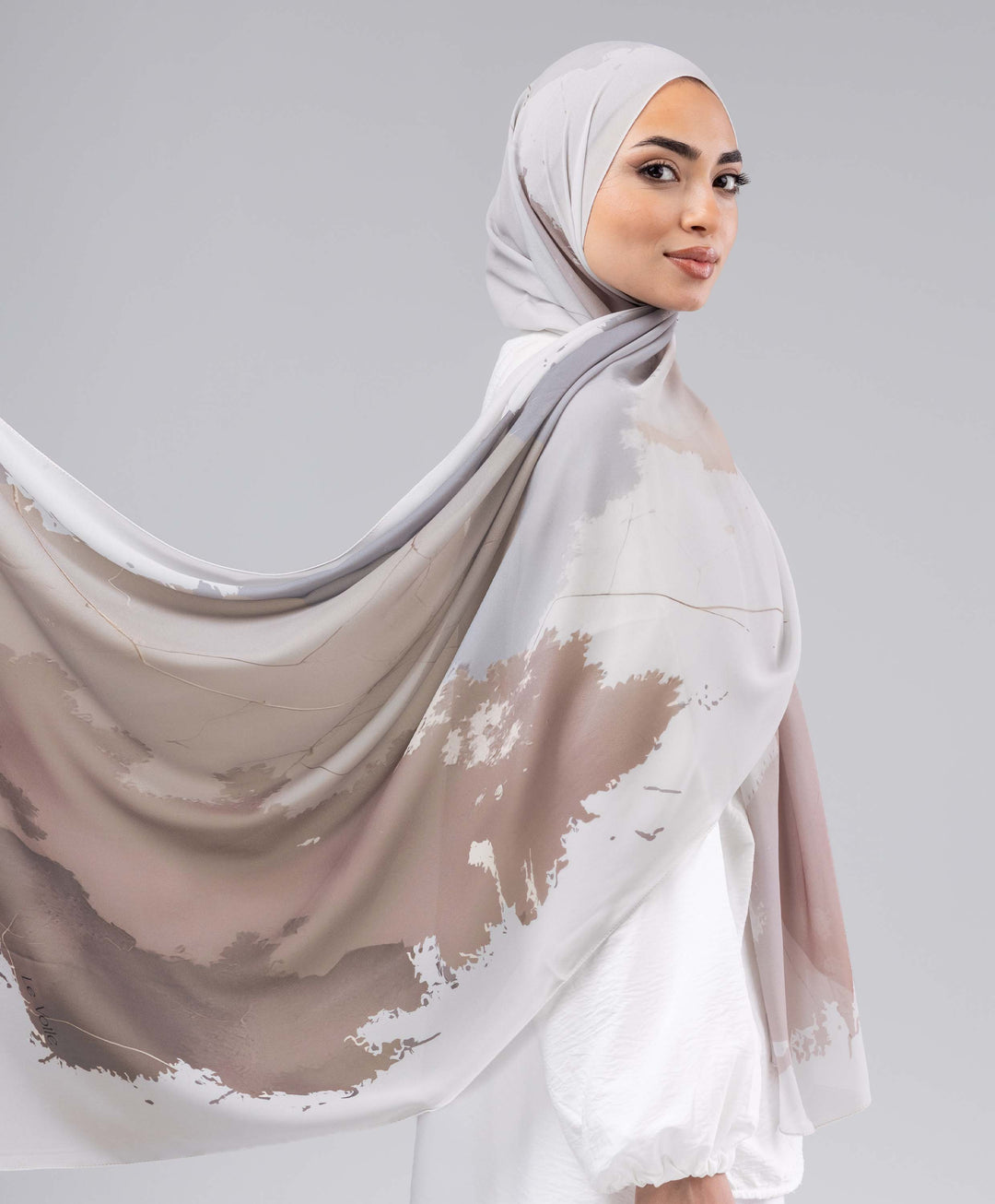 Dune Mist Chiffon Scarf