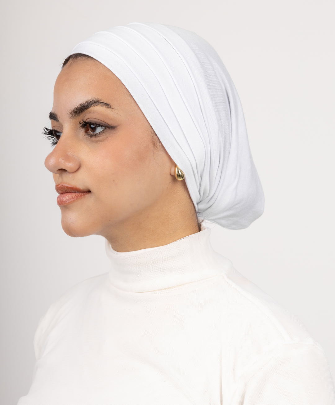Pleated Cotton Lycra Underscarf