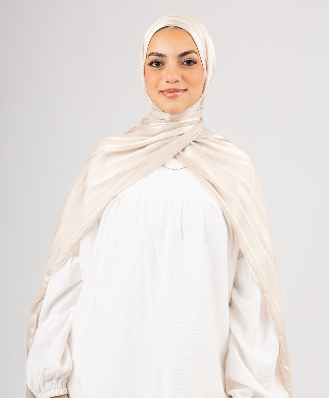 Majestic Satin Chiffon Scarf