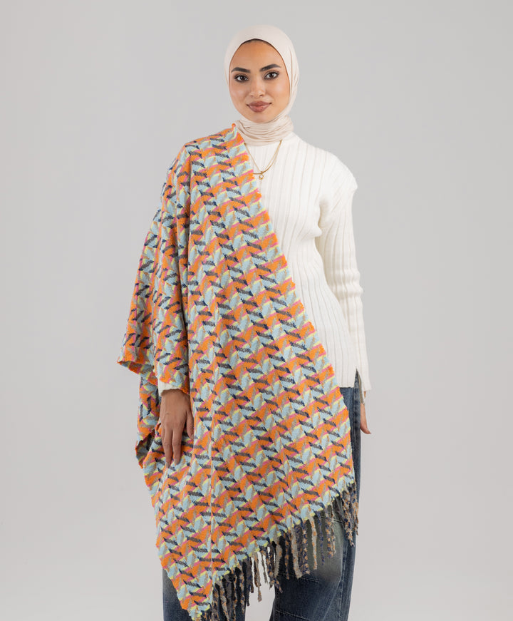 Vibrant Winter Shawl