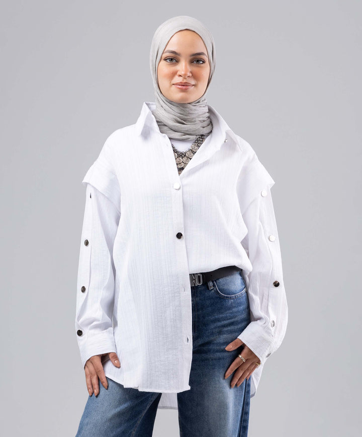 Buttoned Crushed Shirt