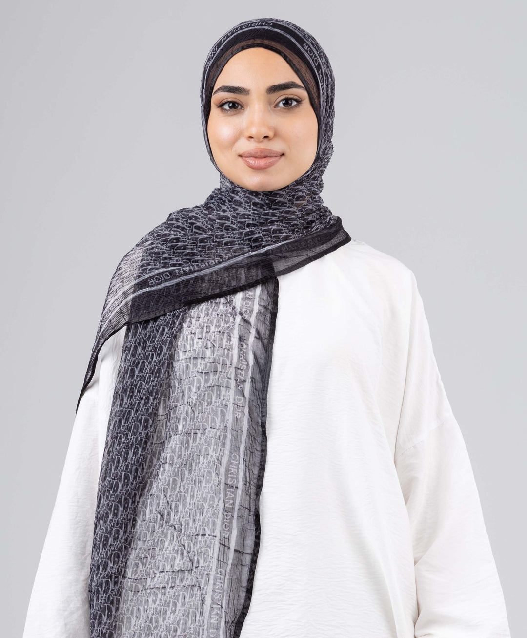 Luna Satin Round Crushed Scarf