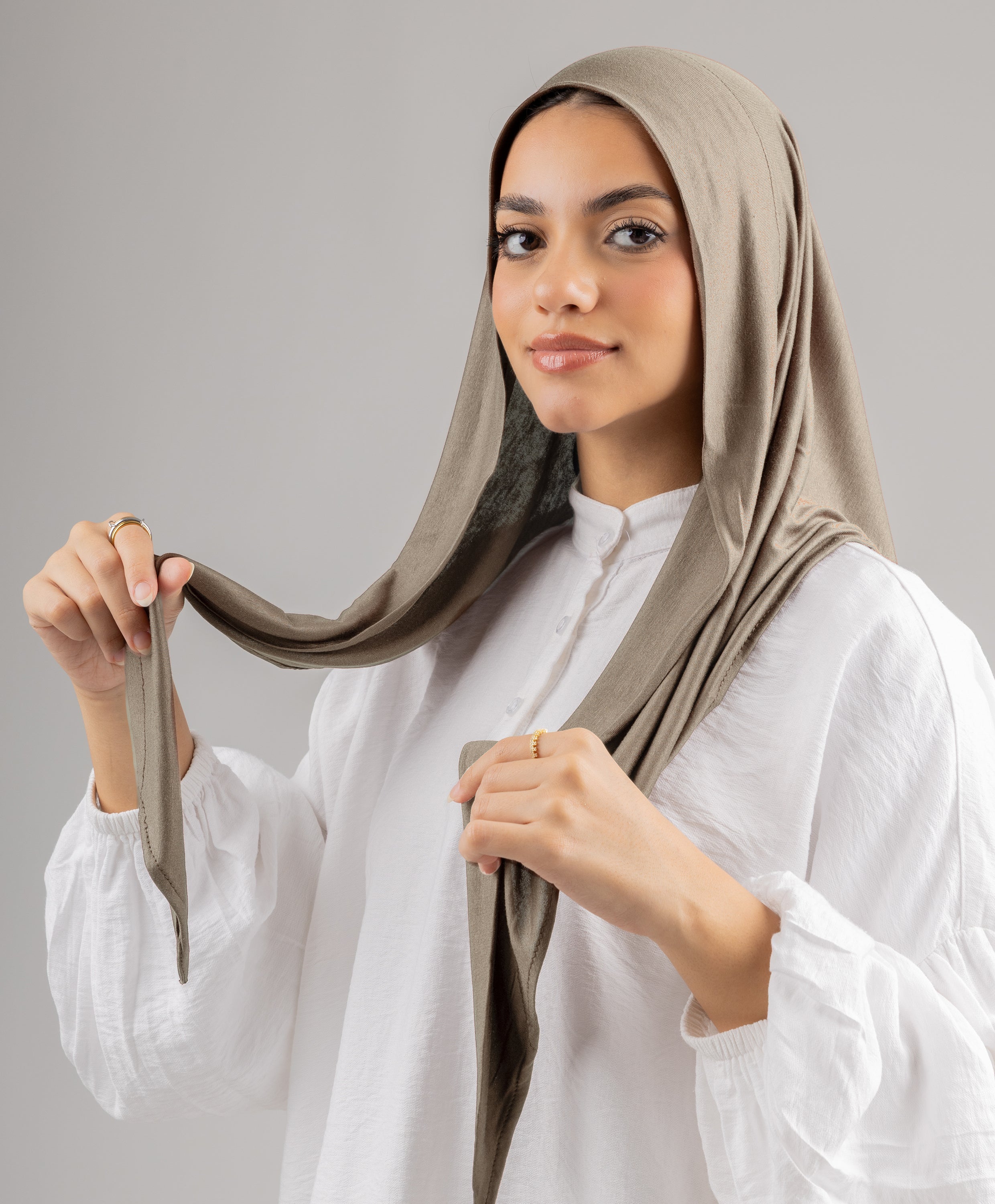 小物 25AW WAPS WRAP 01 SCARF COTTON BEIGE Easy Opened Wrap Scarf – Le Voile