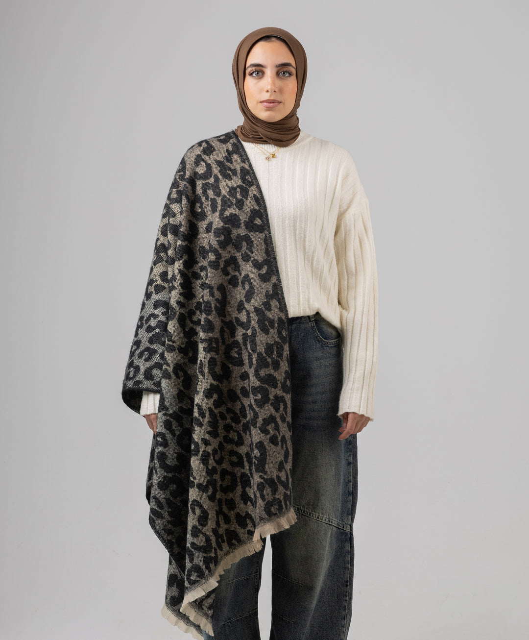 Leopard Winter Shawl