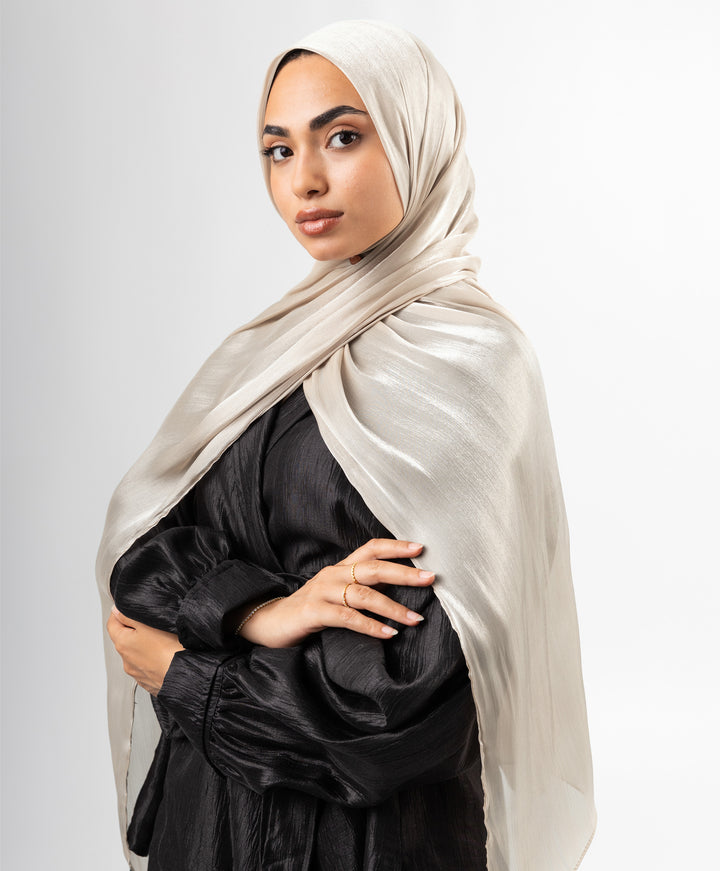 Organza Crinkle Satin Scarf