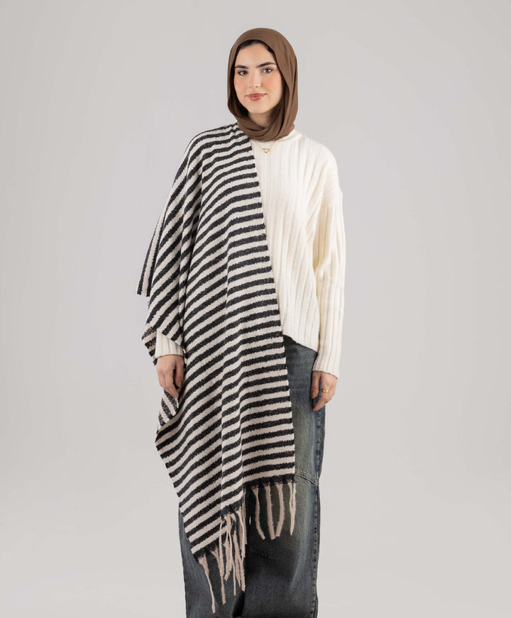 Striped Serenity Shawl