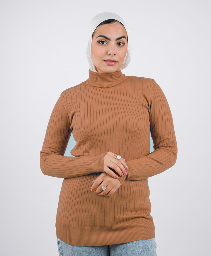 Wide Short Ribbed Pullover