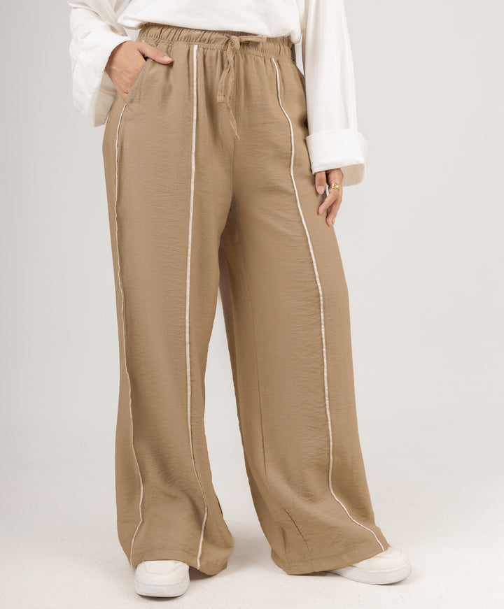 Piping Linen Pants