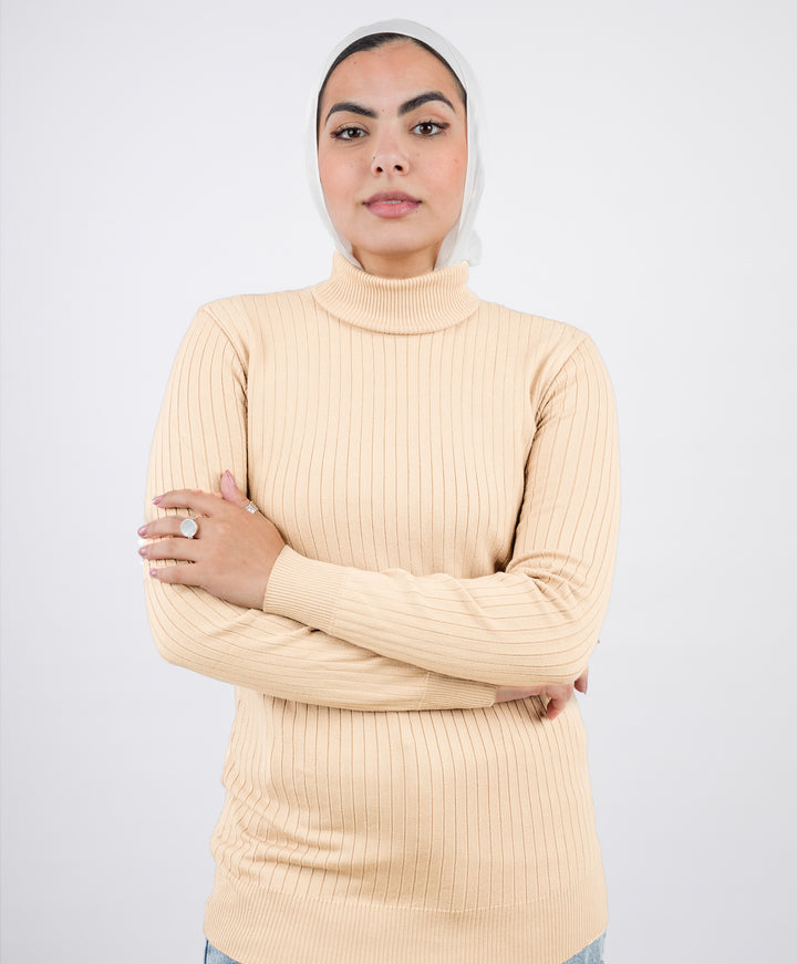 Wide Short Ribbed Pullover