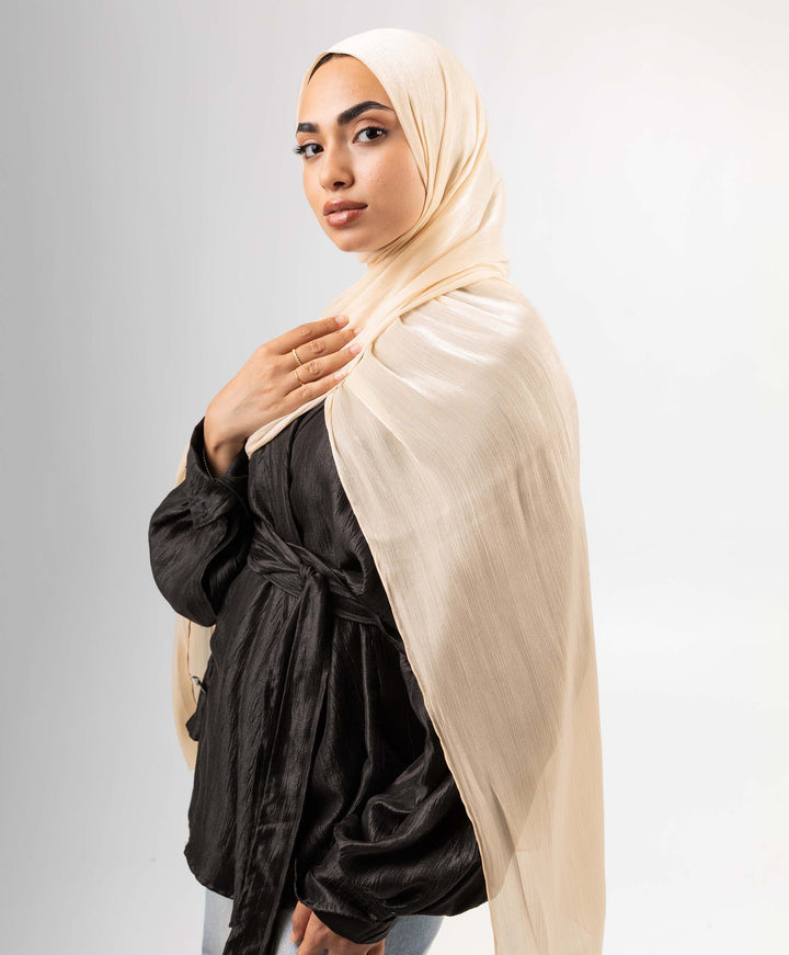 Organza Crinkle Satin Scarf