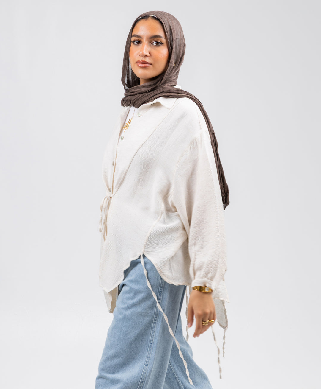 Tassel Linen Shirt