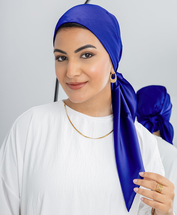 Plain Silk Square Scarf