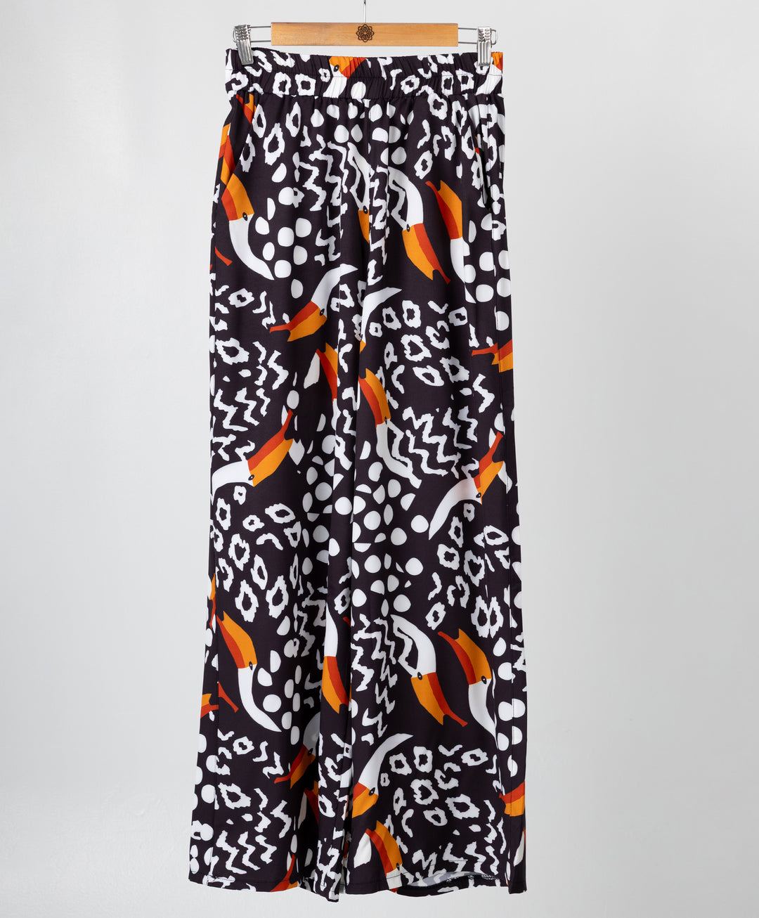 Printed Satin Pants