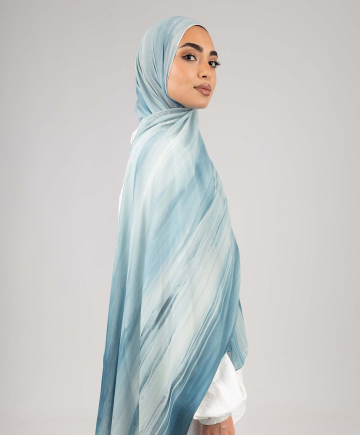 Dyed Chiffon Scarf