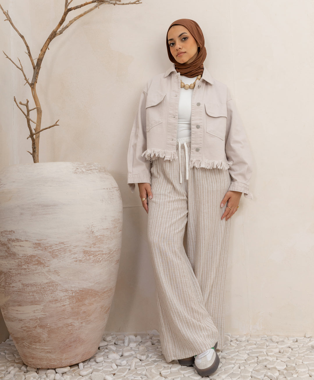 Wide Leg Striped Pants