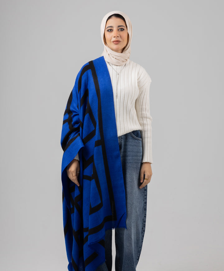 Abstract Winter Shawl