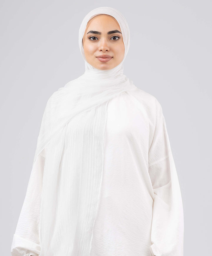 Gloss Silk Stripes Scarf