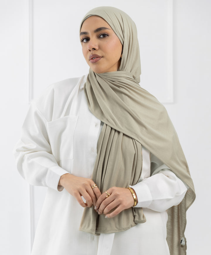 Plain Cotton Lycra Scarf