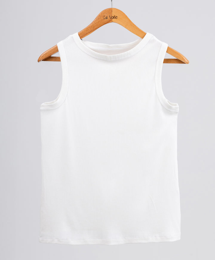 Ribbed Sleeveless Top