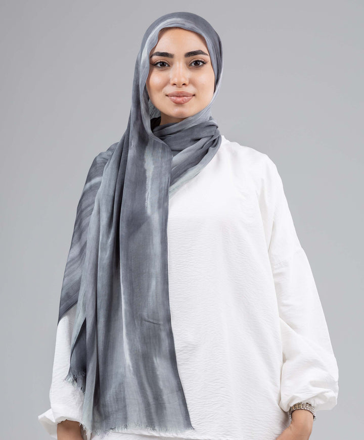 Tie Dye Linen Scarf