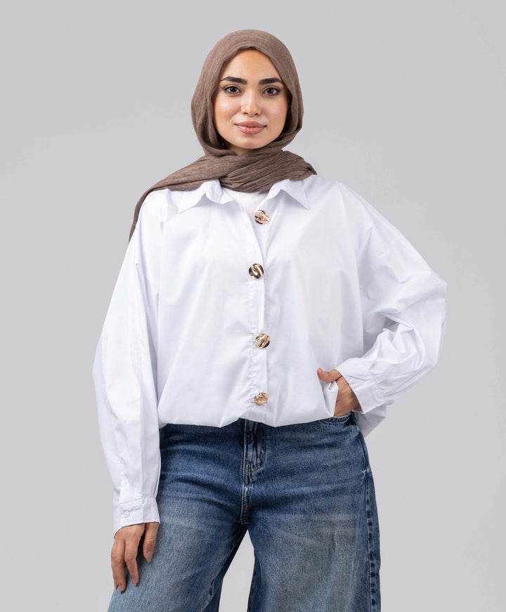 Golden Button Blouse