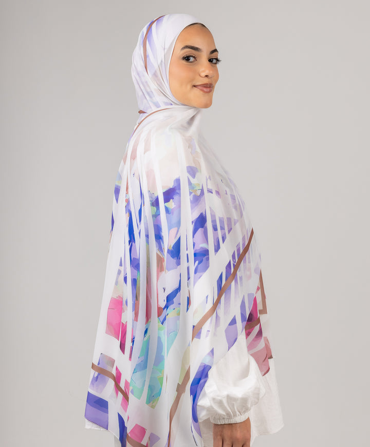 Amethyst Chiffon Scarf
