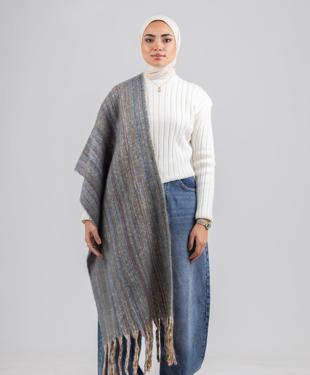 Boho Winter Shawl