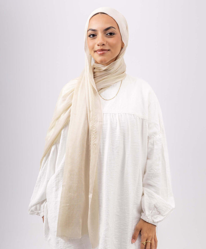 Striped Soft Linen Scarf