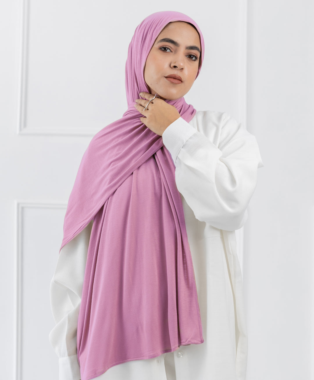 Plain Cotton Lycra Scarf