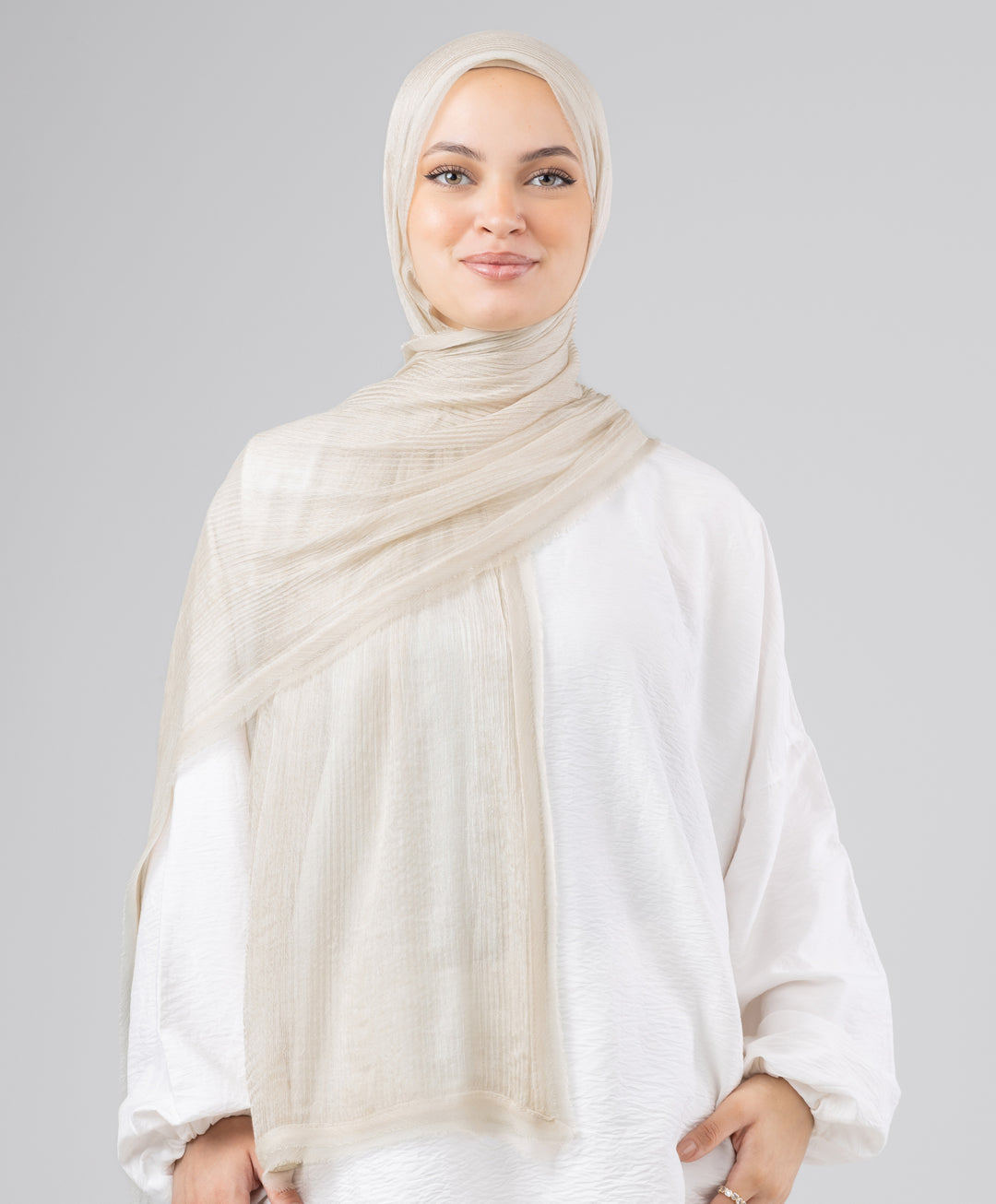 Silk Linen Line Scarf