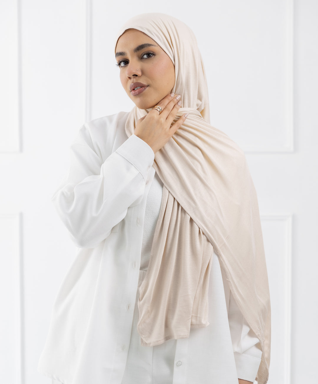 Plain Cotton Lycra Scarf
