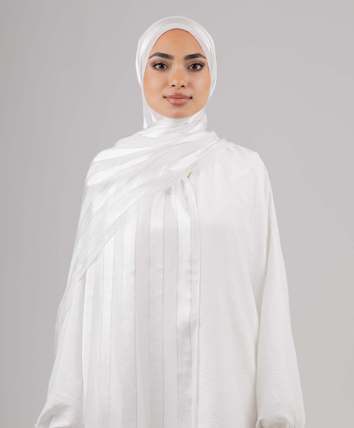 Striped Chiffon Scarf