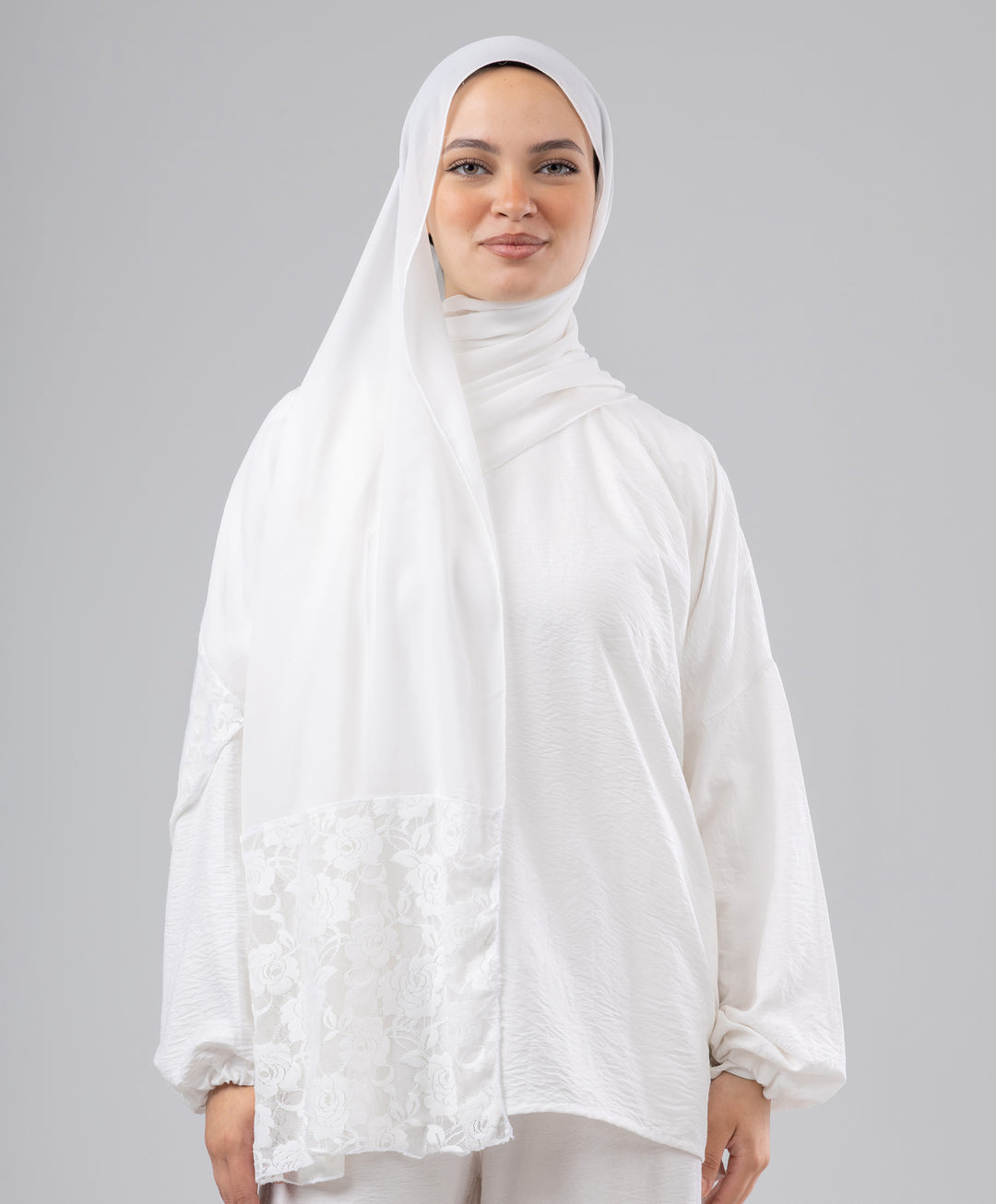 Chiffon Lace Scarf
