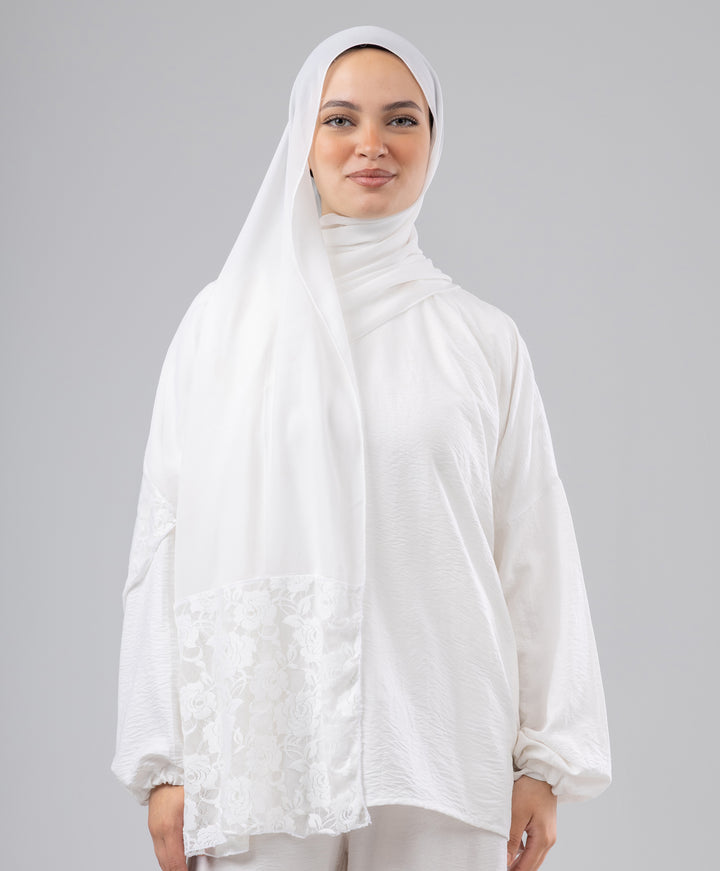 Chiffon Lace Scarf