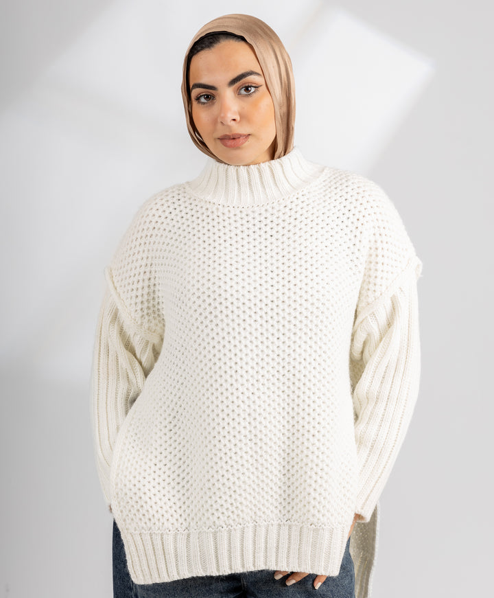 Mesh Knit Pullover