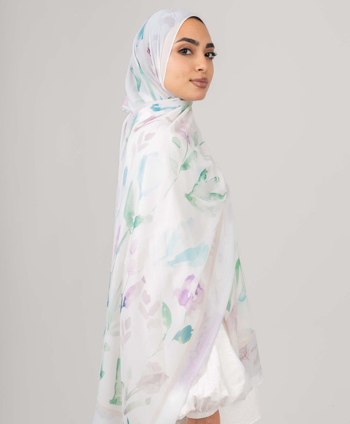 Delicate Petals Chiffon Scarf