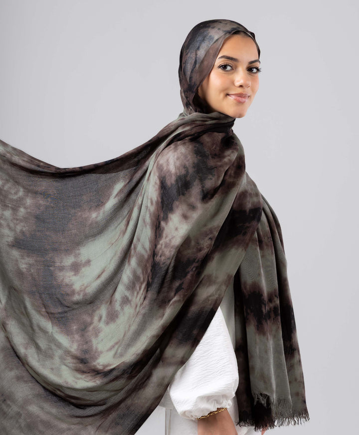 Tie Dye Cotton Scarf