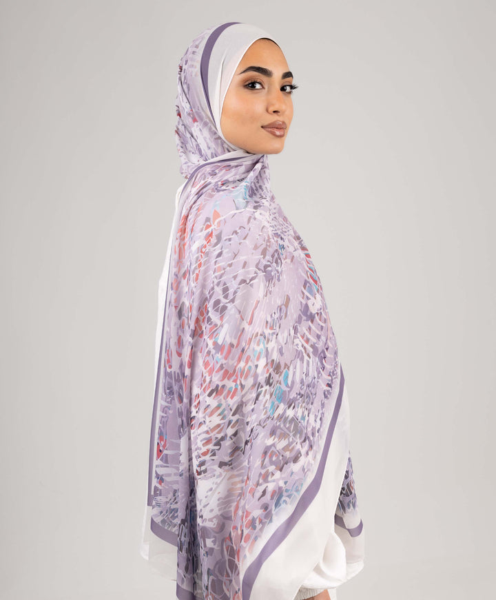 Plumage Chiffon Scarf