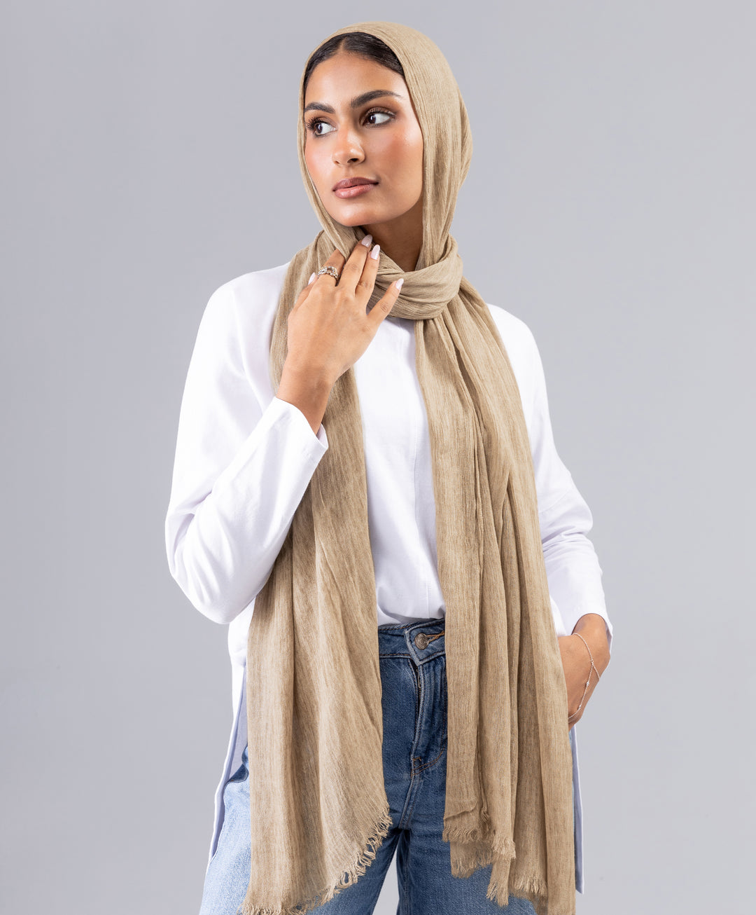 Marble Linen Scarf