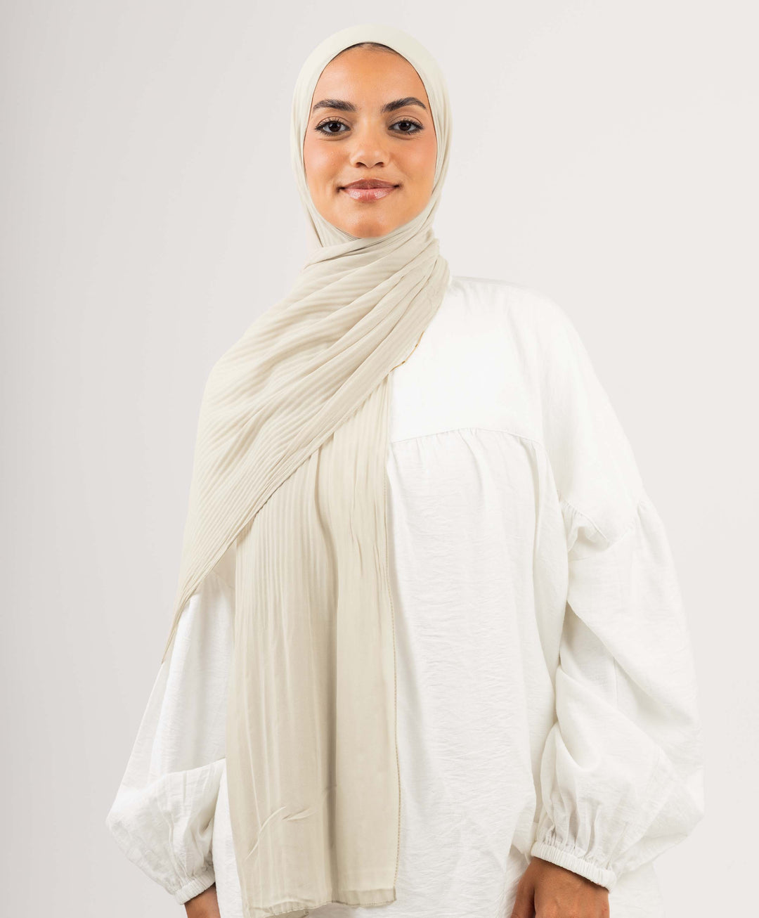 Pleated Chiffon Scarf