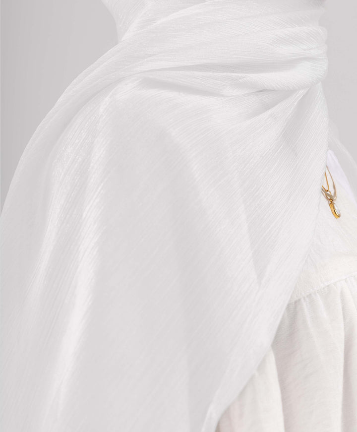 Glittery Chiffon Scarf