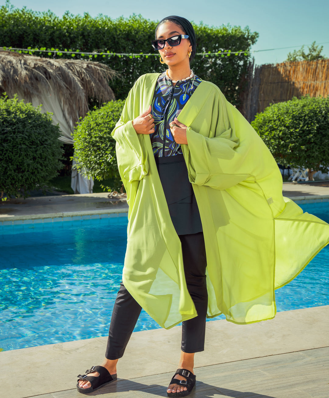 Plain Chiffon Kimono