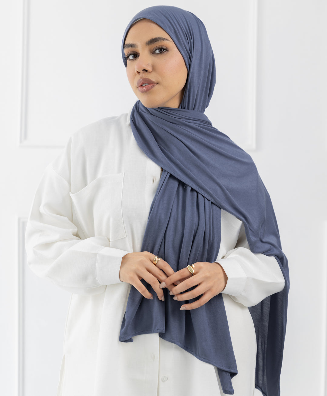 Plain Cotton Lycra Scarf