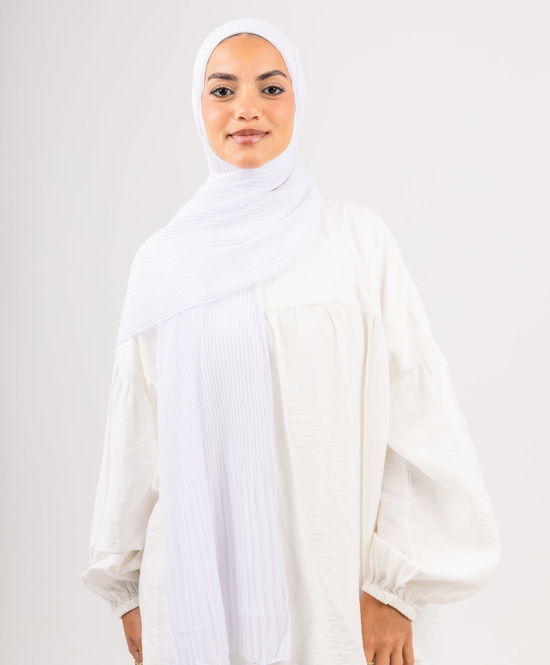 Pleated Chiffon Scarf