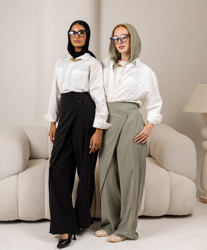 Wrap Skirt Pants