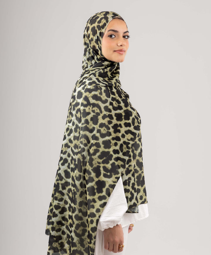Jungle Jewel Chiffon Scarf