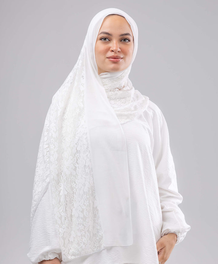 Lace Chiffon Scarf
